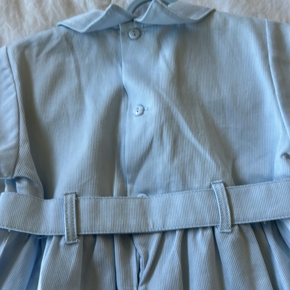 New with tags boy blue romper embroidered European style size 18 months - Picture 6 of 8